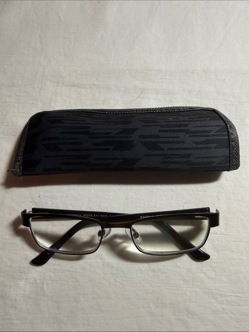 Men's Black Frames Glasses 2.75 Strength with Matching Black Frames